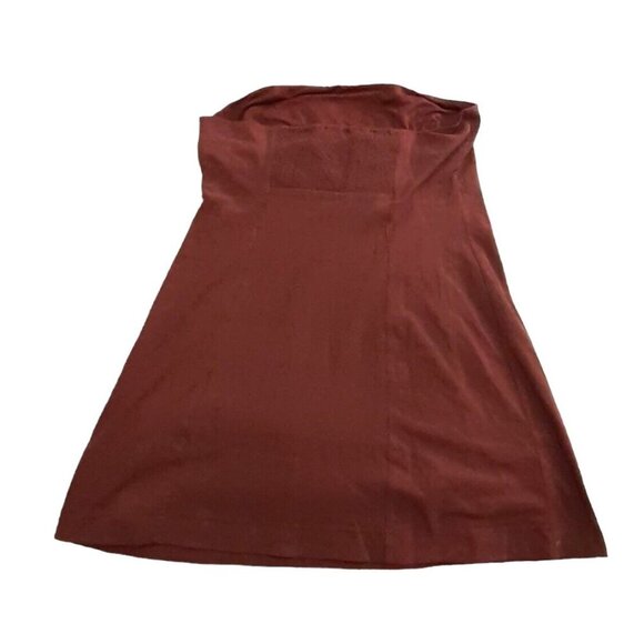 Free People Beach Strapless Dress Smocked Back L Brown Bathing Suit Cover - Picture 1 of 7